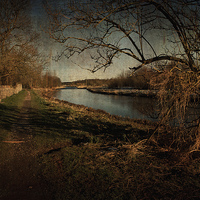 Buy canvas prints of The River Walk by LIZ Alderdice