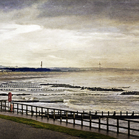 Buy canvas prints of  Aberdeen Beach by LIZ Alderdice