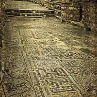 Buy canvas prints of  Mosaic Floor in Ephesus by LIZ Alderdice