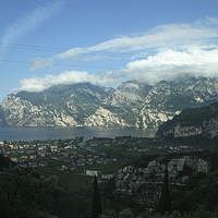 Buy canvas prints of  Lake Garda by LIZ Alderdice