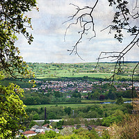 Buy canvas prints of Otley from The Chevin by LIZ Alderdice