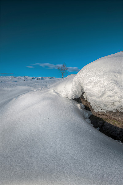 Snow Drift on Stanage Edge Picture Board by Natures' Canvas: Wall Art  & Prints by Andy Astbury