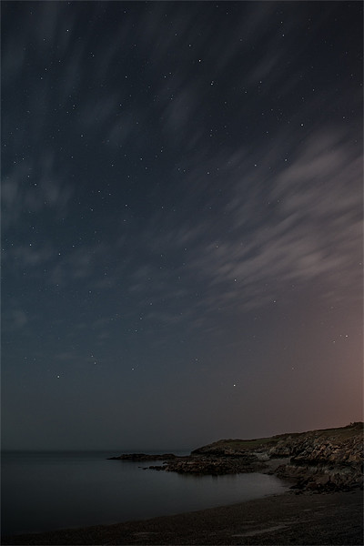 Midnight at Cemlyn Bay Picture Board by Natures' Canvas: Wall Art  & Prints by Andy Astbury
