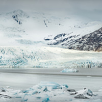 Buy canvas prints of The Fjallajokull Glacier and Ice Lagoon. by Natures' Canvas: Wall Art  & Prints by Andy Astbury