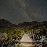 Buy canvas prints of The Milky Way over Snowdonia, North Wales by Natures' Canvas: Wall Art  & Prints by Andy Astbury