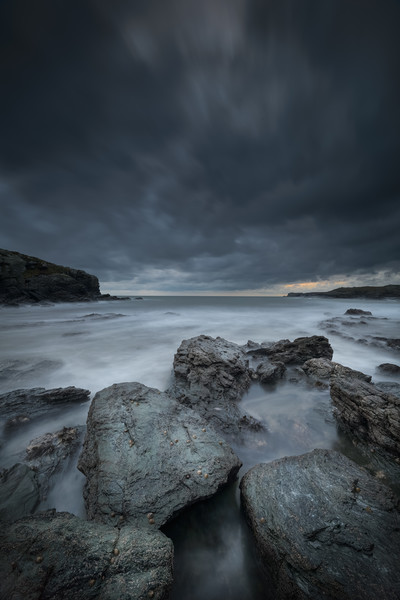 Welsh Seascape at Dusk. Picture Board by Natures' Canvas: Wall Art  & Prints by Andy Astbury