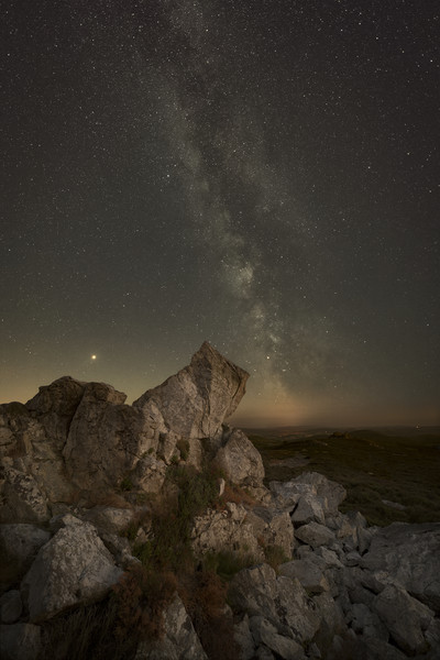 Milky Way Over Shropshire. Picture Board by Natures' Canvas: Wall Art  & Prints by Andy Astbury
