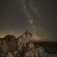 Buy canvas prints of Milky Way Over Shropshire. by Natures' Canvas: Wall Art  & Prints by Andy Astbury