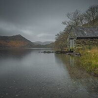 Buy canvas prints of Old Boathouse at Llyn Dinas by Natures' Canvas: Wall Art  & Prints by Andy Astbury