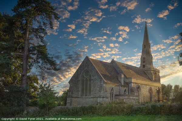 'Historic St. Faith's: A Sunset Splendour' Picture Board by David Tyrer