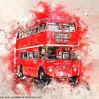 Buy canvas prints of London's Storied Red Routemaster Unveiled by David Tyrer