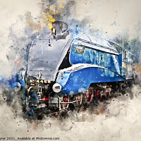 Buy canvas prints of World's Fastest Steam Train: LNER Mallard by David Tyrer