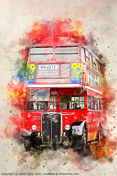 Iconic Routemaster: A London Marvel Picture Board by David Tyrer