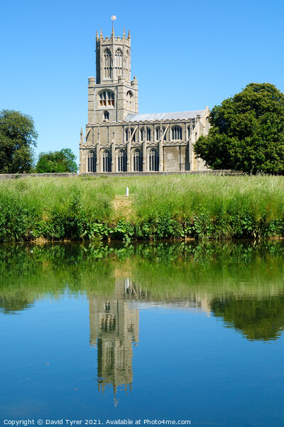 Resplendent Reflections, Fotheringhay's Historic S Picture Board by David Tyrer