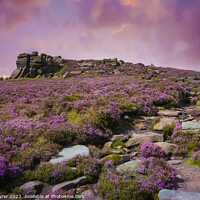 Buy canvas prints of White Tor, Peak District by David Tyrer