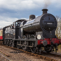 Buy canvas prints of Steam Train 44422 by David Tyrer