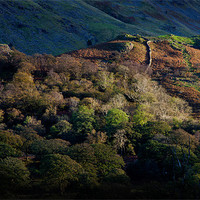 Buy canvas prints of Twilight Kiss on Lake District Peaks by David Tyrer
