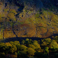 Buy canvas prints of Sundown Serenade over Cumbrian Peaks by David Tyrer