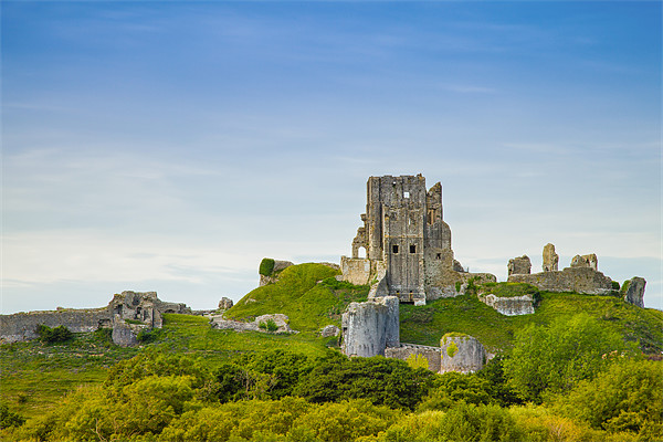Ancient Enigma of Corfe Castle Picture Board by David Tyrer