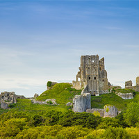 Buy canvas prints of Ancient Enigma of Corfe Castle by David Tyrer
