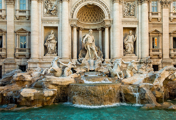 Trevi Fountain Picture Board by David Tyrer