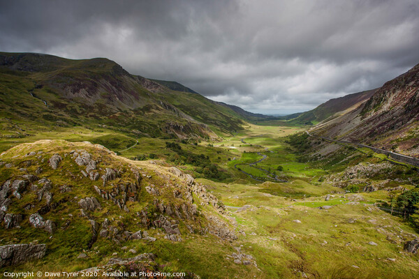 Storm-Swept Snowdonia: Nant Ffrancon Unleashed Picture Board by David Tyrer