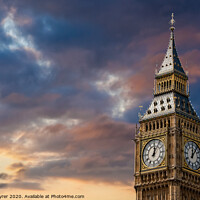 Buy canvas prints of Iconic Big Ben at Dusk by David Tyrer