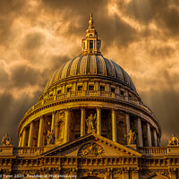 Buy canvas prints of Divine Illumination: St Paul's Cathedral by David Tyrer