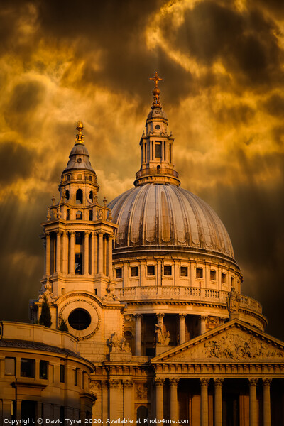 Divine Radiance over Saint Paul's Picture Board by David Tyrer