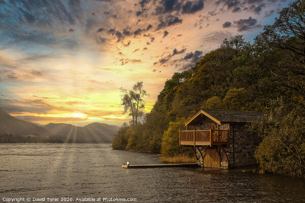 The Old Boat House - Ullswater Picture Board by David Tyrer