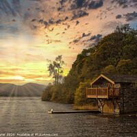 Buy canvas prints of The Old Boat House - Ullswater by David Tyrer