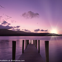 Buy canvas prints of Twilight Serenity at Derwent Water by David Tyrer