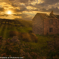 Buy canvas prints of Abandoned Farmhouse - The Roaches, Leek, Peak Dist by David Tyrer