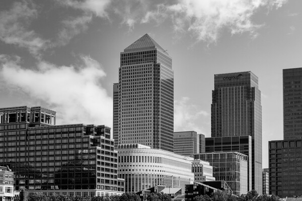 London Financial Centre Picture Board by David Tyrer