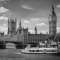 Buy canvas prints of Historical Westminster: Parliament on Thames by David Tyrer