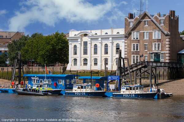 Thames River Police - Wapping, London Picture Board by David Tyrer