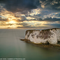 Buy canvas prints of Old Harry Rocks by David Tyrer