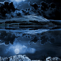 Buy canvas prints of Dovestones night sky by Neil Ravenscroft