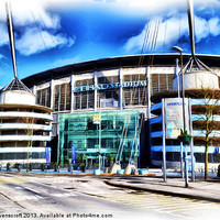 Buy canvas prints of The Etihad Stadium by Neil Ravenscroft
