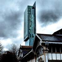 Buy canvas prints of Old and New Manchester by Neil Ravenscroft