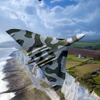 Buy canvas prints of Avro Vulcan XH558 by Neil Ravenscroft