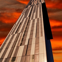 Buy canvas prints of Beetham Tower Sunset by Neil Ravenscroft