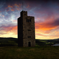 Buy canvas prints of  Boots folly sunrise by Neil Ravenscroft