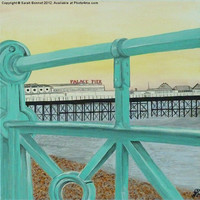 Buy canvas prints of Brighton Palace Pier by Sarah Bonnot