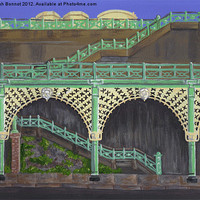 Buy canvas prints of Brighton Victorian Arches by Sarah Bonnot