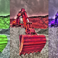 Buy canvas prints of  Digger Time by Gavin Wilson