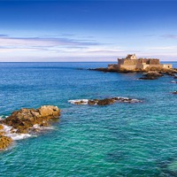 Buy canvas prints of Fort National at St. Malo by David Yeaman