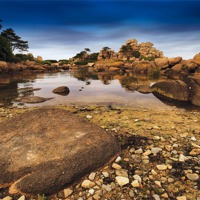 Buy canvas prints of The Granite Coast by David Yeaman