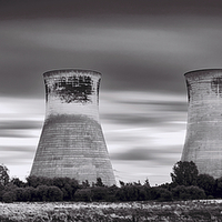 Buy canvas prints of Cooling Towers before they fell by David Yeaman
