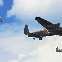 Buy canvas prints of The Battle of Britain Memorial Flight (RAFBBMF) by David Yeaman